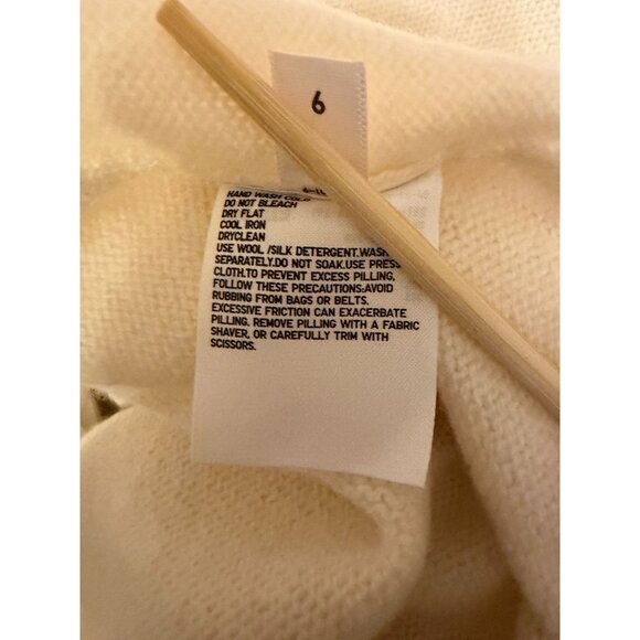 NWT Uniqlo Wool Blend Sweater Dress XL Cream Mock Neck Minimalist Neutral Cozy - Picture 9 of 9